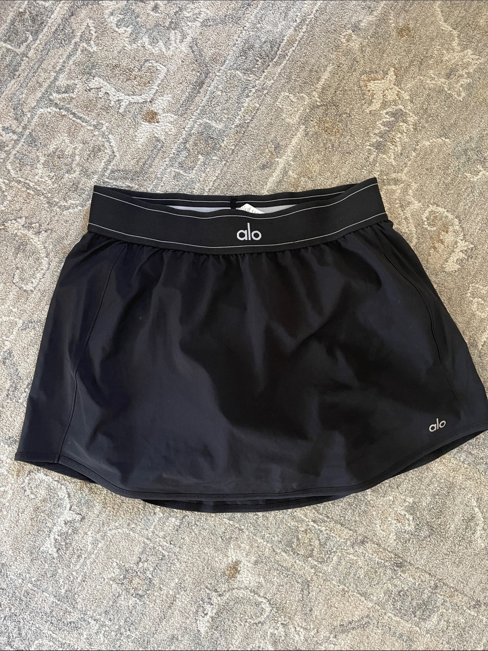 ALO Yoga Black Athletic Skort